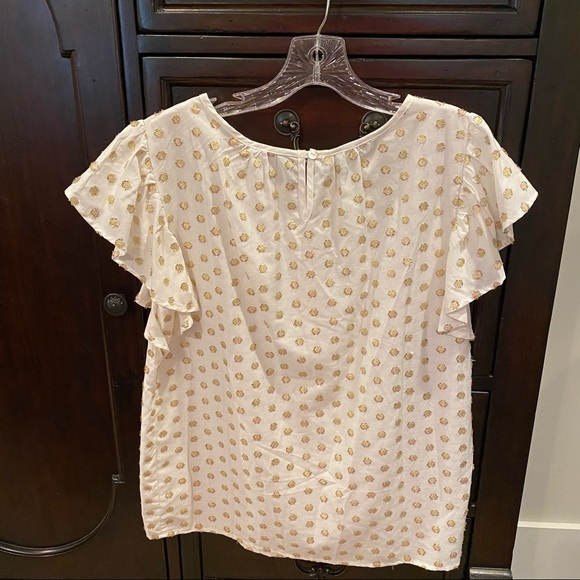 Anthropology Aria shimmer blouse M - Picture 3 of 10